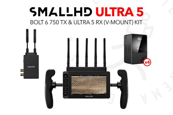 1:1 SmallHD Ultra 5 Bolt 6 RX 750 & Bolt 6 750 TX Monitor Kit