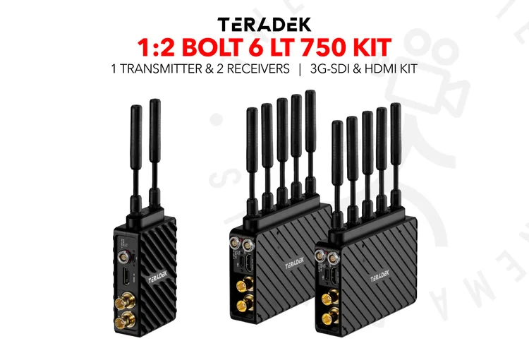 1:2 Teradek Bolt 6 LT 750 3G-SDI/HDMI Wireless TX/RX RX Kit