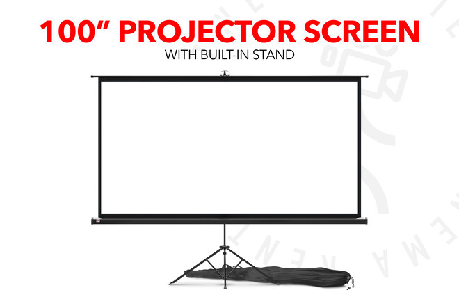 100" Projector Screen with stand