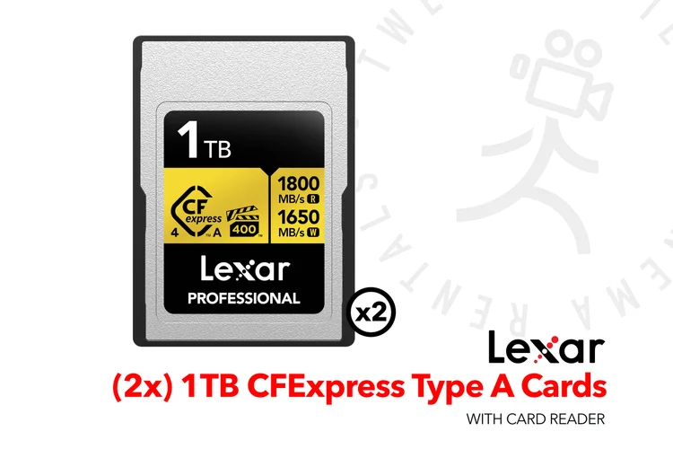 (2) Lexar 1TB GOLD CFexpress 4.0 Type A Memory Cards