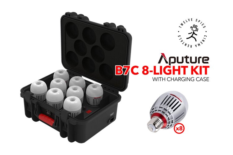 8-Light Aputure Accent B7C RGBWW LED Kit