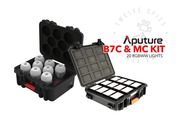 Aputure (8x) B7C + (12x) MC RGBWW Package