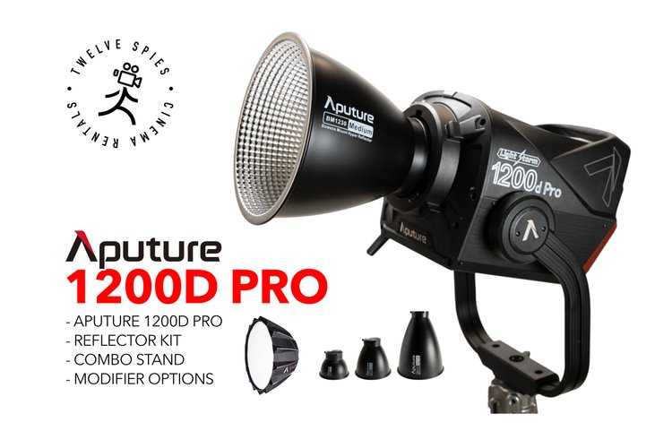 Aputure LS 1200d Pro LED Light with reflector kit, combo stand & modifier!