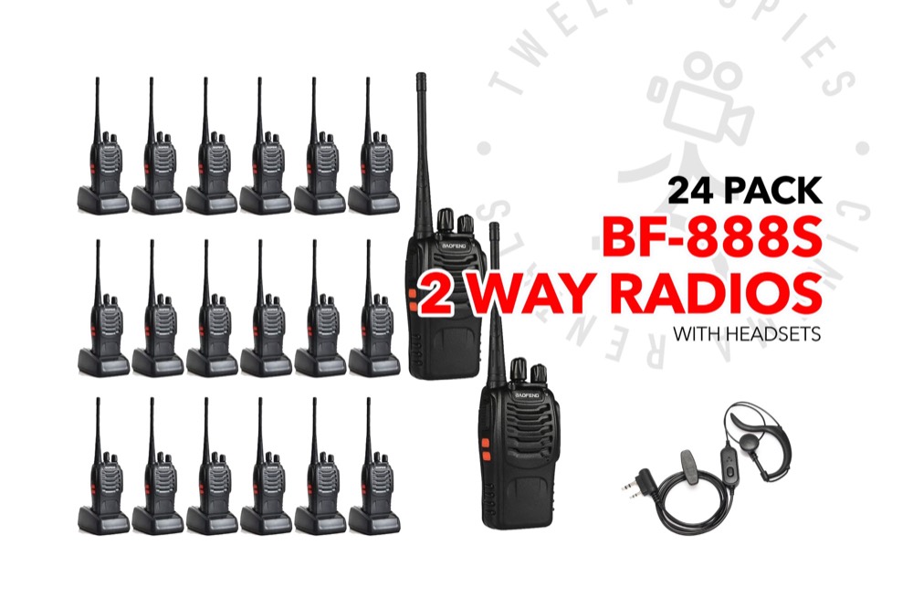 Baofeng BF-888S (24 pack) 2 way radios / walkie talkies