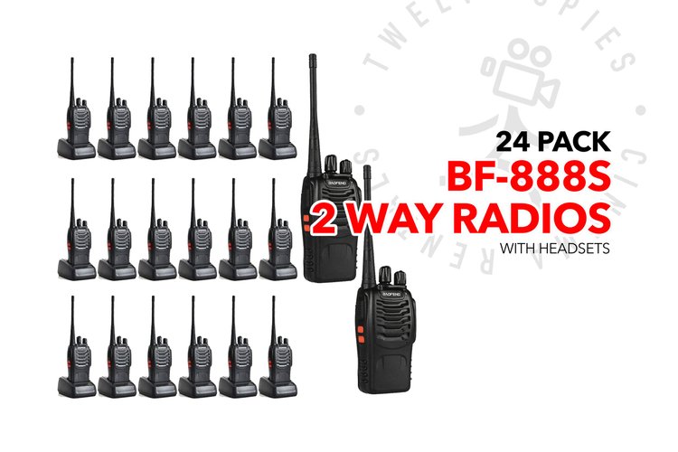 Baofeng BF-888S (24 pack) 2 way radios / walkie talkies
