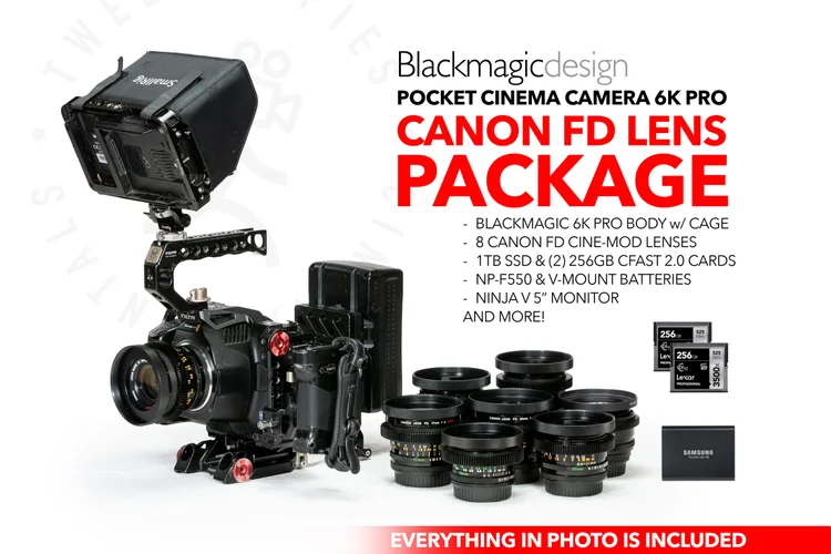 Blackmagic Design Pocket Cinema Camera 6K Pro | Canon FD Package
