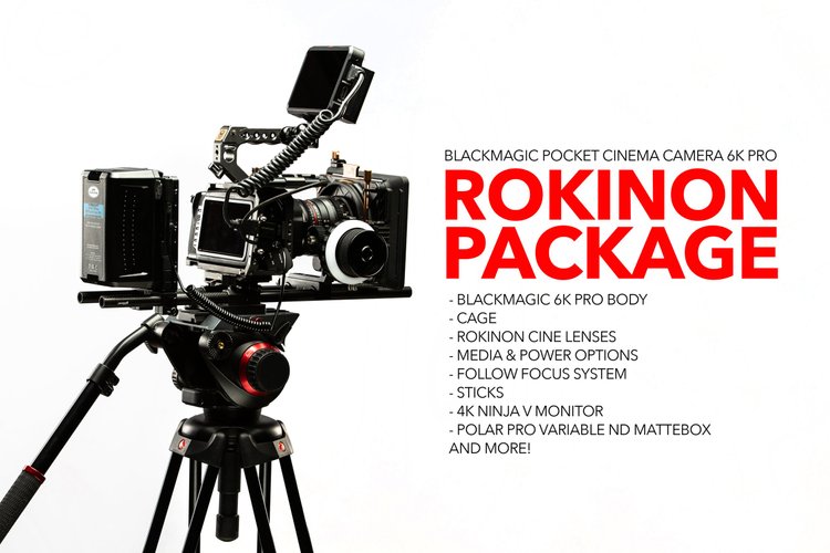Blackmagic Design Pocket Cinema Camera 6K PRO - Rokinon Cine Package