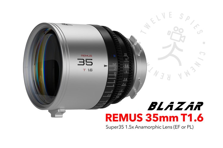 BLAZAR Remus 35mm T1.6 Super35 1.5x Anamorphic Lens (PL or EF)