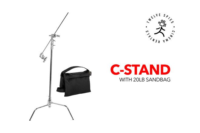 C-stand and 20lb Sandbag (10 available)