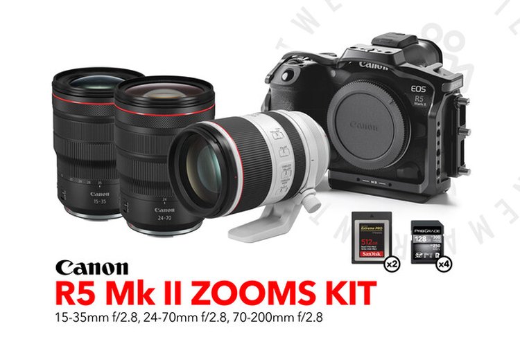 Canon EOS R5 Mark II | RF Zooms Kit (15-35, 24-70, 70-200)