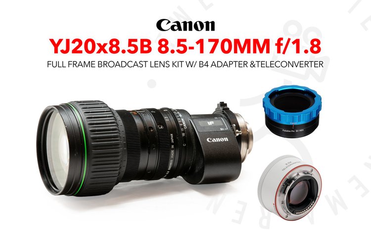 Canon YJ20 8.5-170mm f/1.8 Broadcast lens | Full Frame E-mount crash zoom kit
