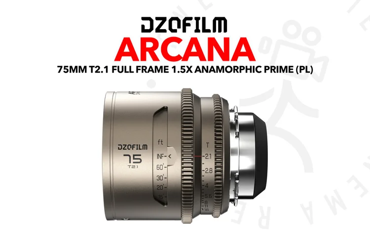 DZOFilm Arcana 75mm T2.1 Full-Frame 1.5X Anamorphic Prime (PL)