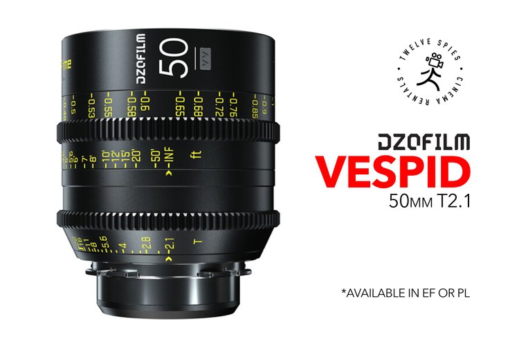 DZOFilm Vespid 50mm T2.1 Full Frame Prime Lens (EF or PL)