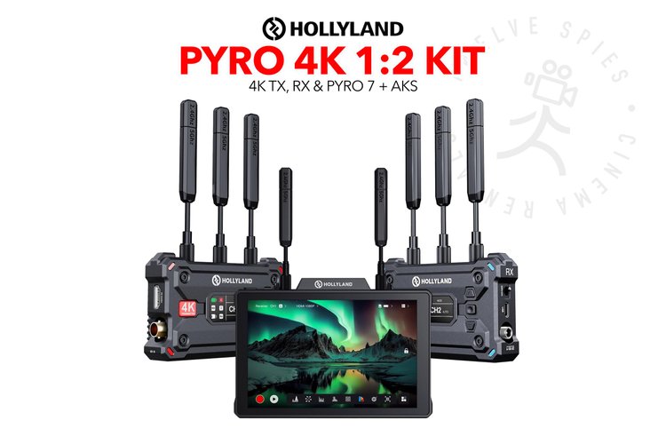 Hollyland Pyro 4K 1:2 Video Transmission Monitoring Kit