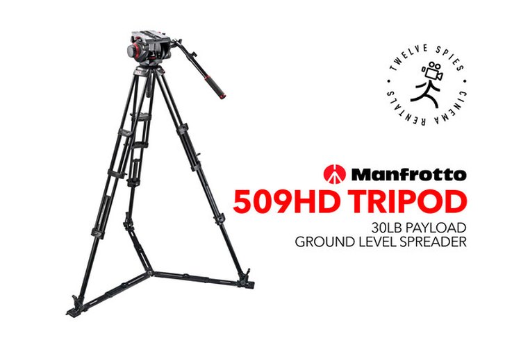 Manfrotto 509HD and 545GBK Pro Ground-Twin Kit 100 Tripod with Video Head