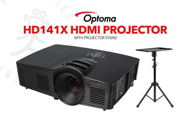 Optoma HD141X HDMI Projector with stand