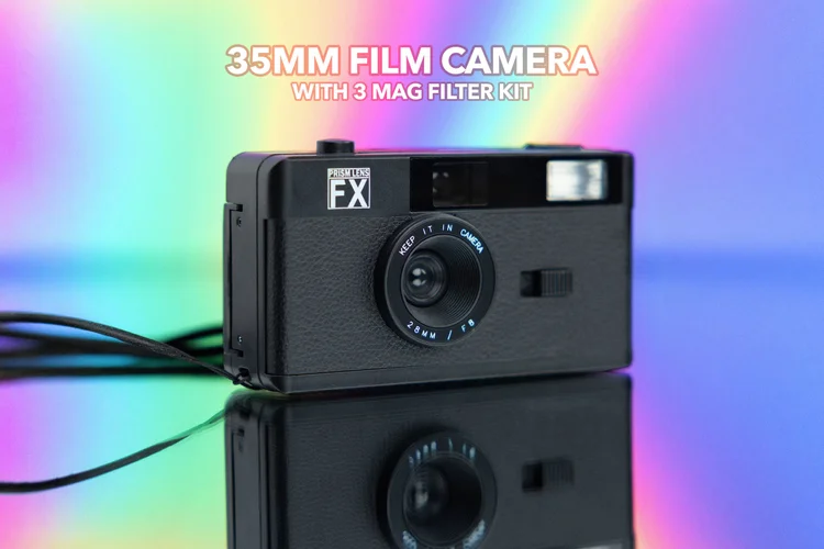 Prism Lens FX 35mm film camera | w/ 3 mag filters (Rose, Dream & Starburst)