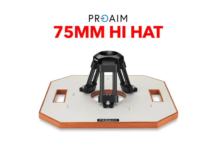 Proaim Heavy-Duty Cinema Camera Hi-Hat with Board (75mm)