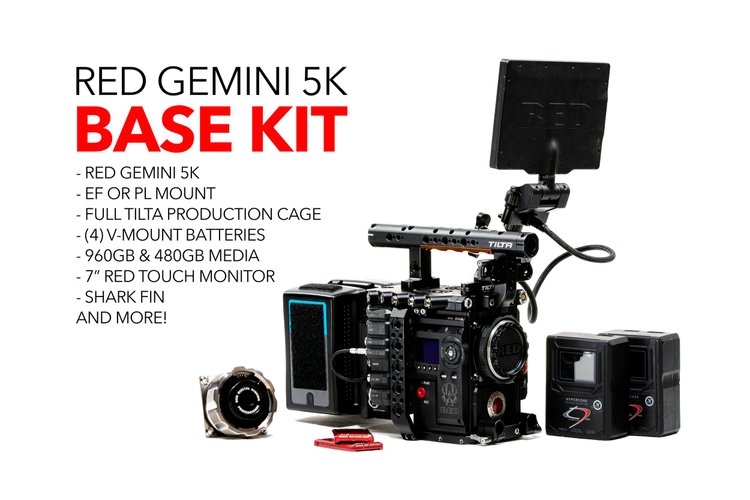 RED Gemini 5K S35 (EF or PL) with batteries and media