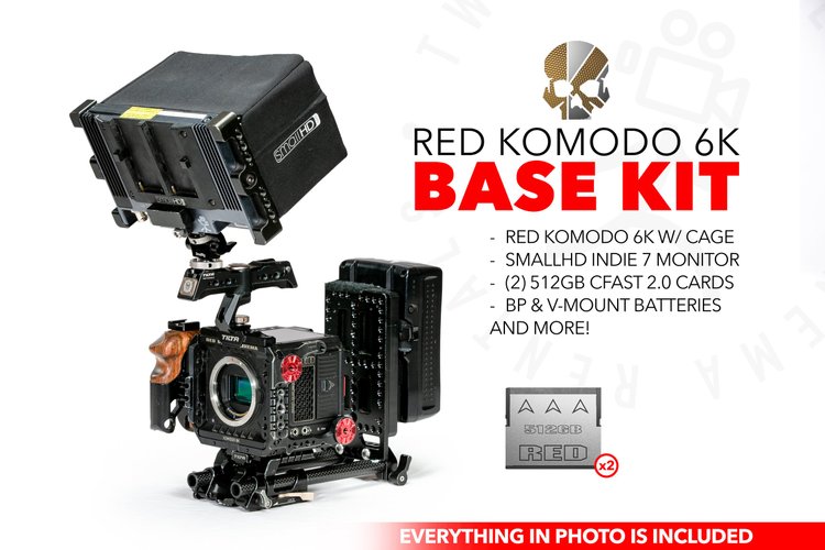 RED Komodo 6K Base Kit with media, power & AKS
