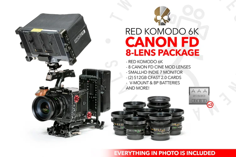 RED Komodo 6K | Canon FD 8-Lens Package