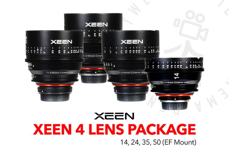 Rokinon Xeen 4 Lens Kit (14, 24, 35, 50) - EF mount
