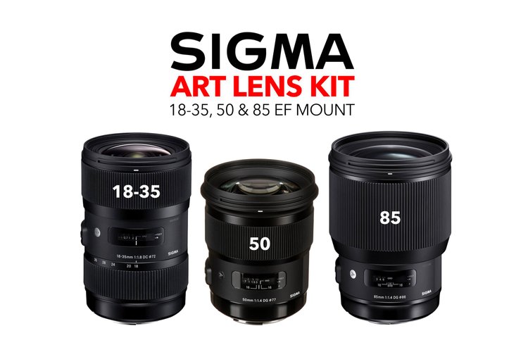 Set of 3 Sigma Art lenses (18-35, 50, 85) - EF