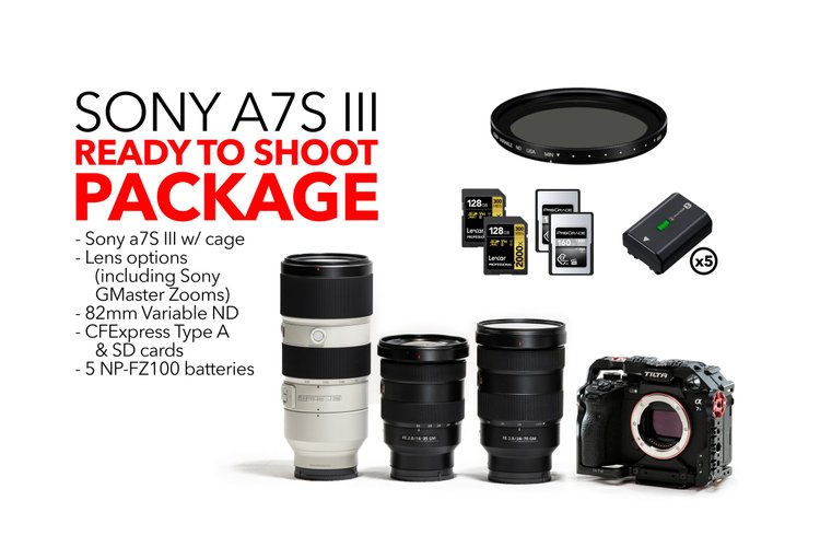 Sony Alpha a7S III - G Master Zoom Kit (16-35, 24-70, 70-200)