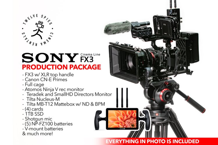 Sony FX3 Complete Production Package | FX3, CN-E, SmallHD, Nucleus, Teradek, etc