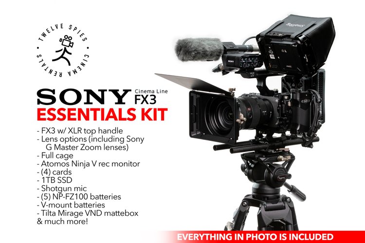 Sony FX3 Essentials Kit - Lenses, Media, Batteries, Mattebox & tons of AKS!