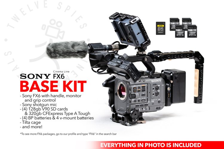 Sony FX6 Base Kit | Media, Monitor, batteries and tons of AKS!