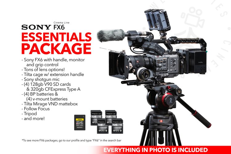 Sony FX6 Essentials Package | Lenses, Media, batteries & tons of AKS!