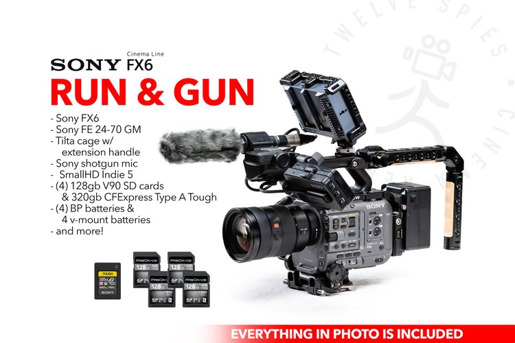 Sony FX6 Run and Gun Package | Media, batteries, 24-70 GM & tons of AKS!