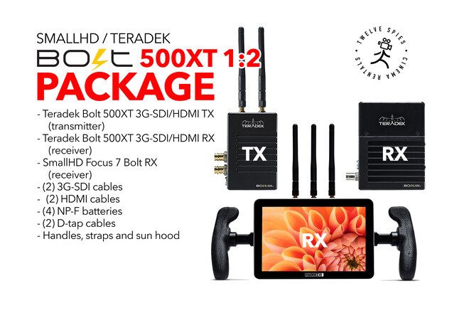 Teradek Bolt 500XT 1:2 Package w/ SmallHD FOCUS 7 RX & Bolt 500XT RX