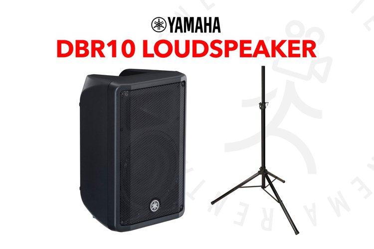Yamaha DBR10 Loudspeaker with speaker stand