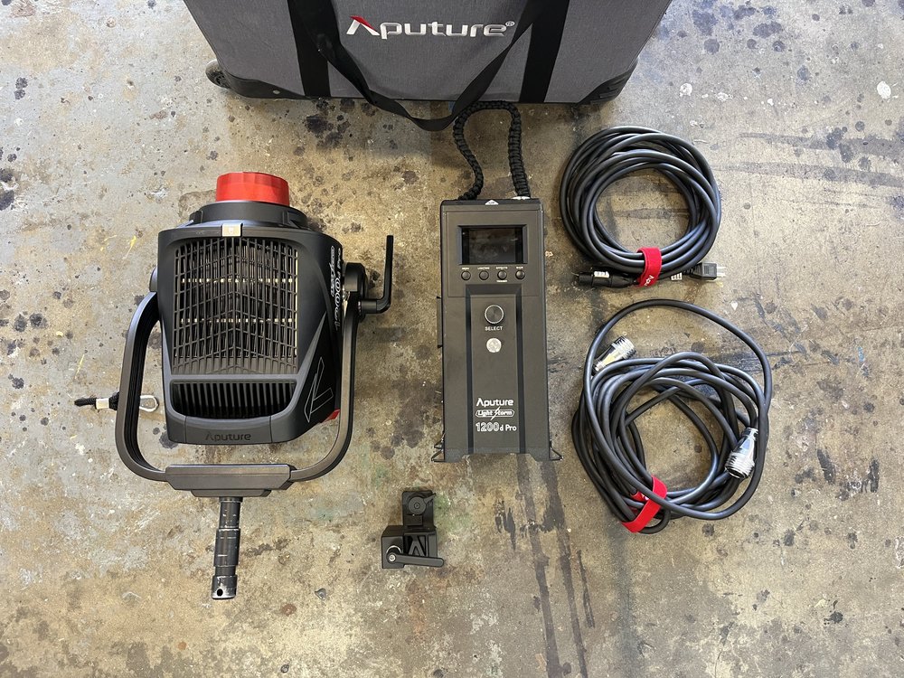 Aputure LD 1200d Pro rental case contents 1 of 2