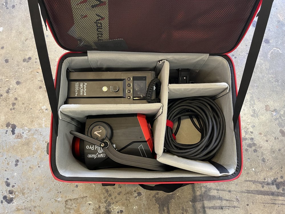 Aputure LD 1200d Pro rental case contents 2 of 2