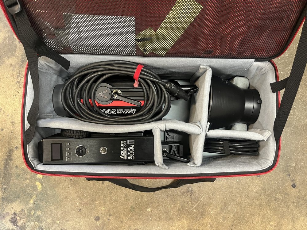 Aputure LS 300d II rental case contents