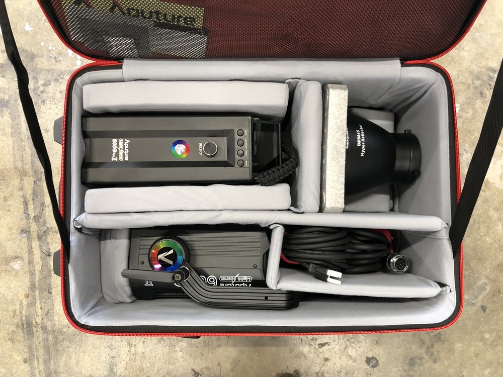 Aputure LS 600C Pro rental case contents 2 of 2