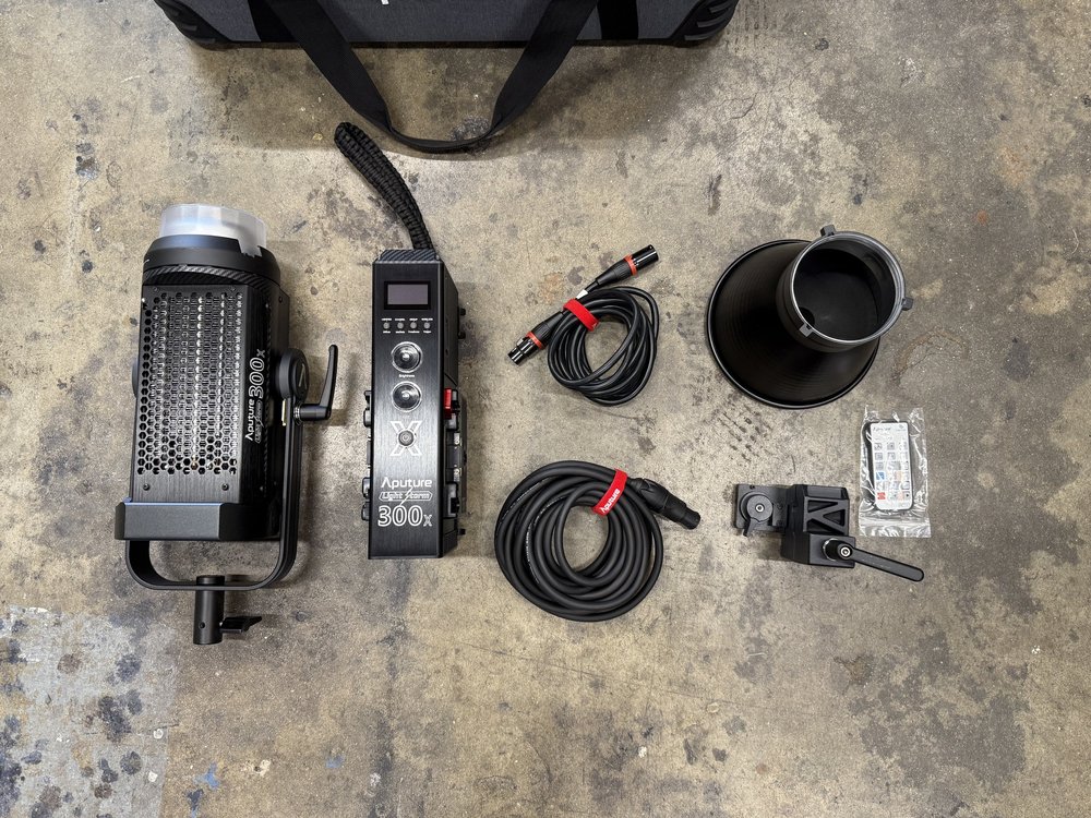 Aputure LS 300X rental case contents 1 of 2