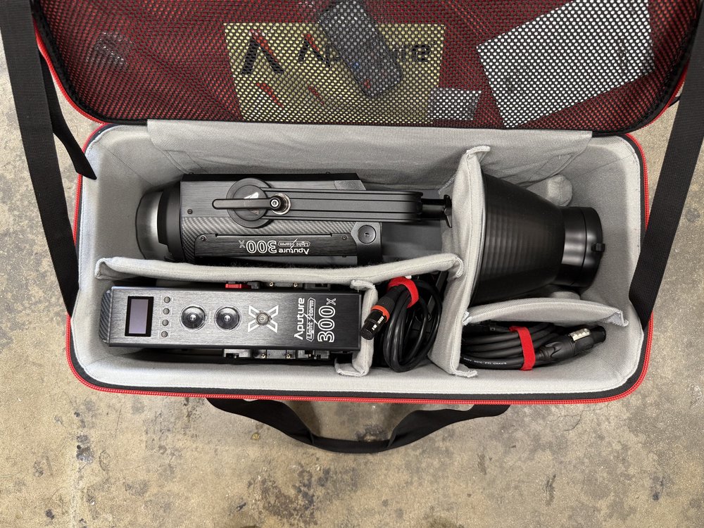 Aputure LS 300X rental case contents 2 of 2