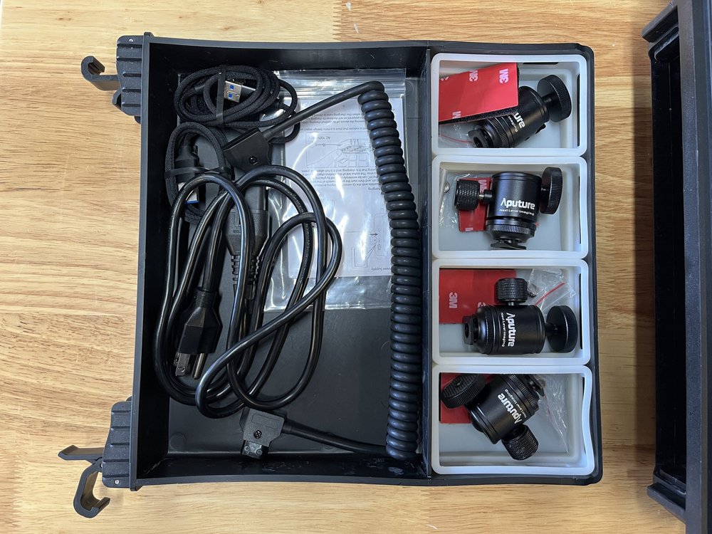 Aputure MC 12 Light Kit rental case contents