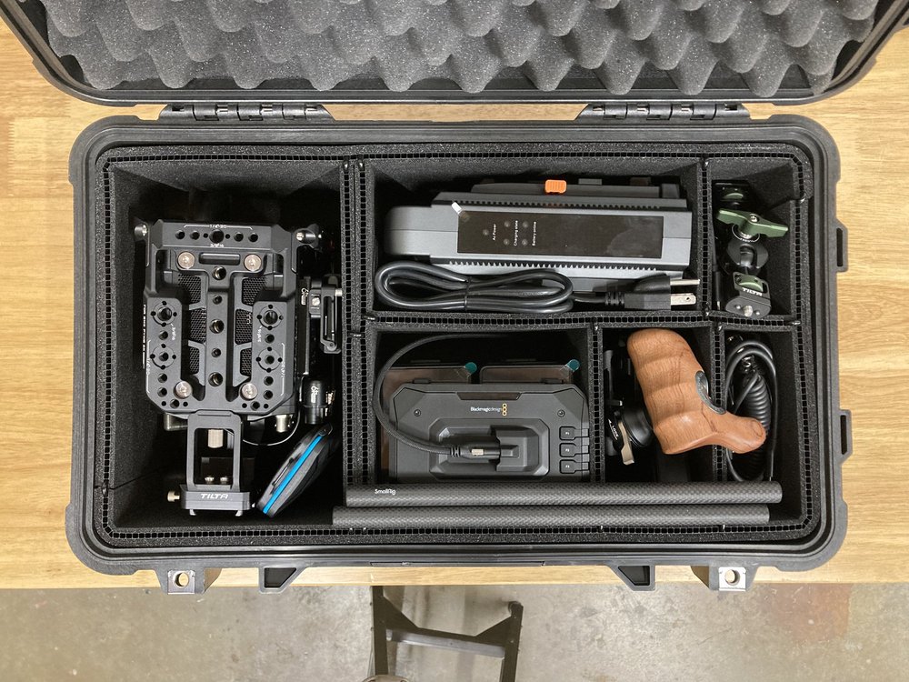 Blackmagic Pyxis rental case contents