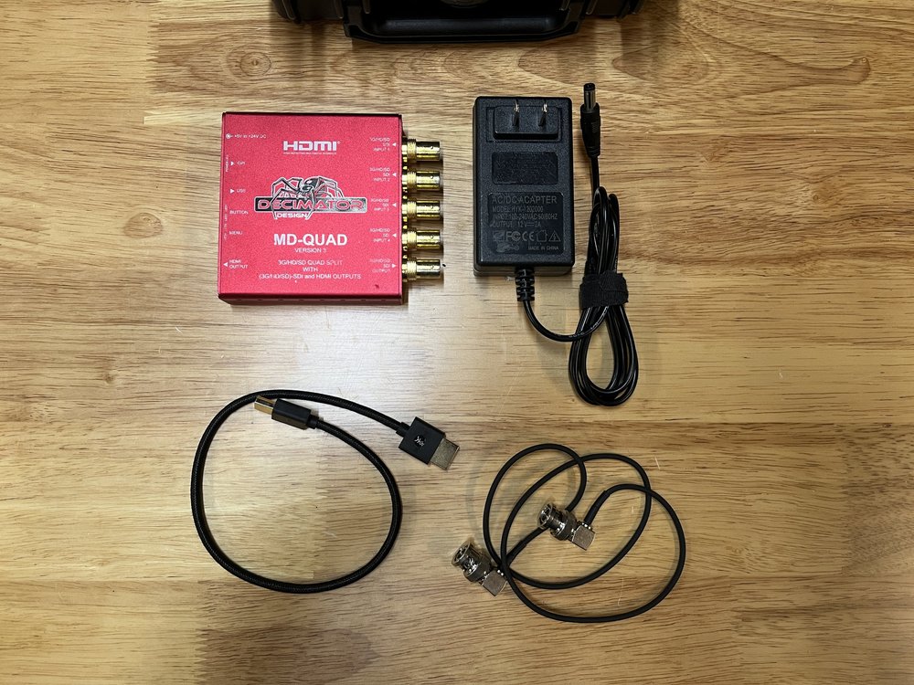 Decimator rental case contents