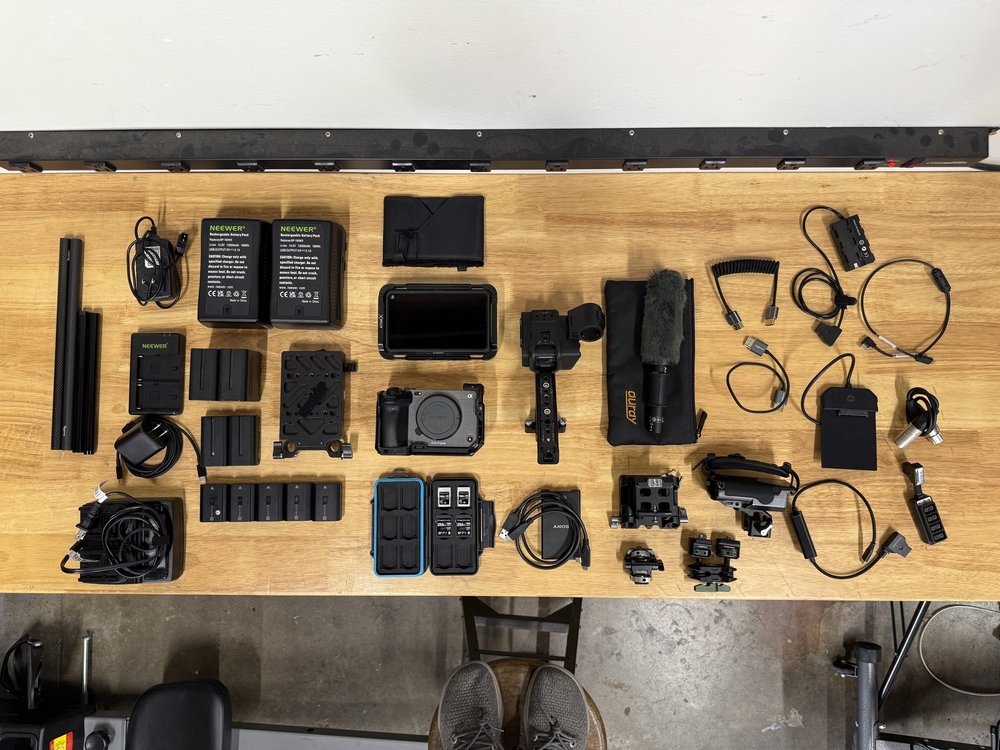 Sony FX3 rental case contents