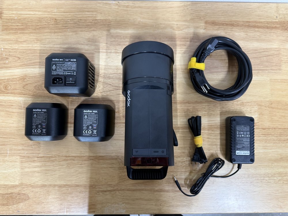 Godox AD600 Pro rental case contents 1 of 2
