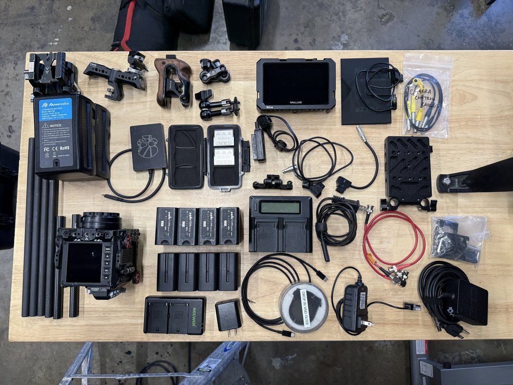 RED Komodo 6K rental case contents