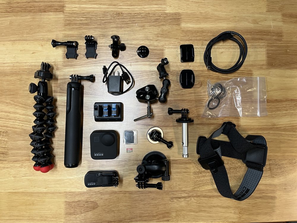 GoPro Max 360 rental case contents