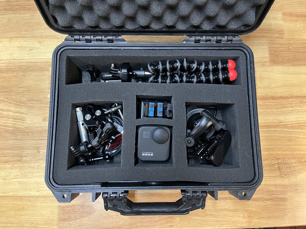 GoPro Max 360 rental case contents