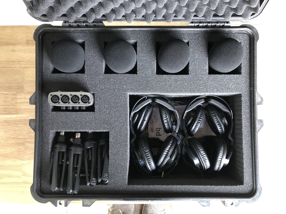 Zoom Podcast Kit rental case contents